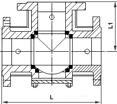 保溫T型三通球閥